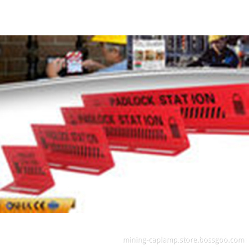 CE Durable Red Lock Out Station Steel Material